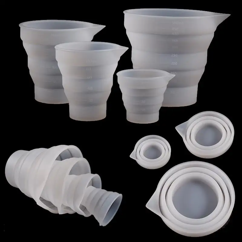 Foldable Silicone Measuring Cup With Scale Epoxy Resin Jewelry Making Tools DIY Epoxy Resin Glue Pigment Mixing Stirring Tools
Foldable Silicone Measuring Cup With Scale Epoxy Resin Jewelry Making Tools DIY Epoxy Resin Glue Pigment Mixing Stirring Tools