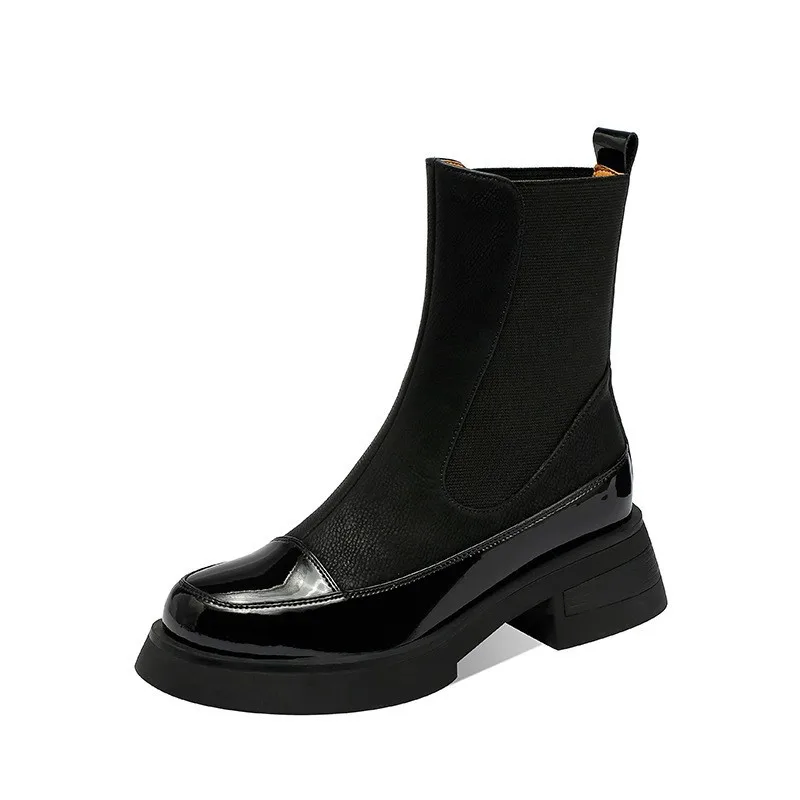 NEW Vintage British style thick heel Chelsea ankle boots women's autumn/winter height ankle boots round toe army green boots
NEW Vintage British style thick heel Chelsea ankle boots women's autumn/winter height ankle boots round toe army green boots