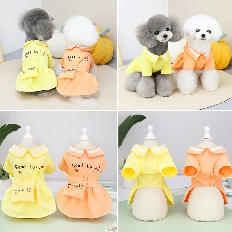 School Style Summer Dog Clothes Dog Shirt Dress Pet Clothing For Small Medium Dogs Yorkie Puppy Kitten Girls Hoodies Tutu Skirts
School Style Summer Dog Clothes Dog Shirt Dress Pet Clothing For Small Medium Dogs Yorkie Puppy Kitten Girls Hoodies Tutu Skirts