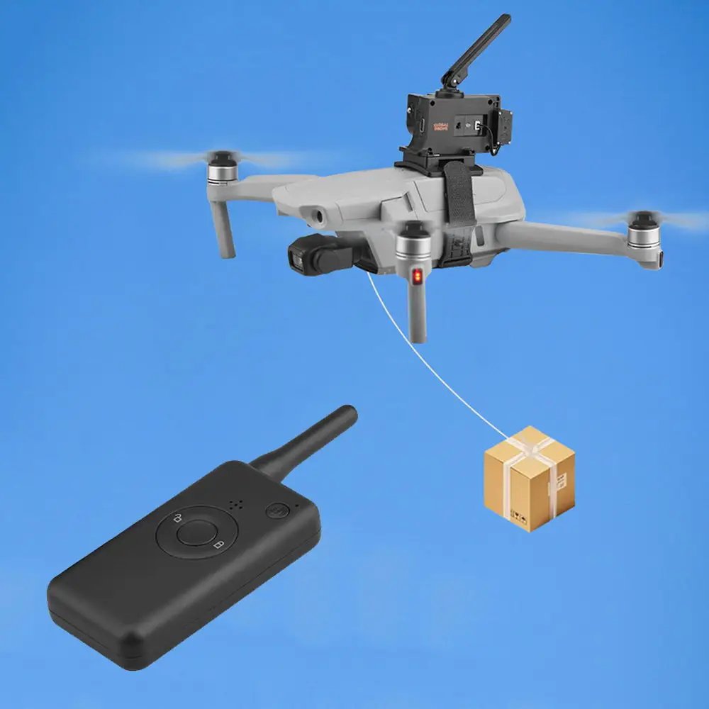 Camera Drone Air Dropper System Suitable for Dji Mavic Air2/2S 2 Pro/ mini 2 Mavic 3 Drone for Gift Remote Delivery
Camera Drone Air Dropper System Suitable for Dji Mavic Air2/2S 2 Pro/ mini 2 Mavic 3 Drone for Gift Remote Delivery