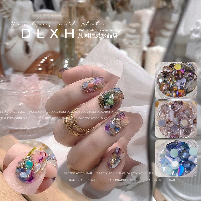 1 Box Mixed Aurora Crystal Nail Decoration Rhinestone Nails Accessories DIY Mermaid Stone Chrome Chameleon Nails Drill Pro Salon
1 Box Mixed Aurora Crystal Nail Decoration Rhinestone Nails Accessories DIY Mermaid Stone Chrome Chameleon Nails Drill Pro Salon