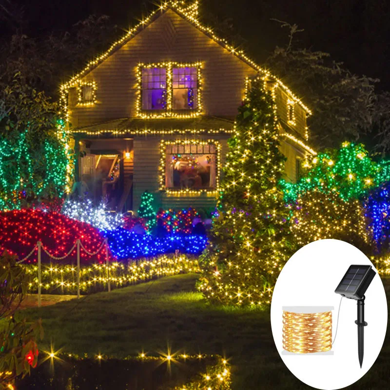 5M/7M/10M/20M/30M Outdoor Solar LED Copper Wire Lights Fairy Lights Garden Festive Christmas Wreath Decoration Birthday Party
5M/7M/10M/20M/30M Outdoor Solar LED Copper Wire Lights Fairy Lights Garden Festive Christmas Wreath Decoration Birthday Party