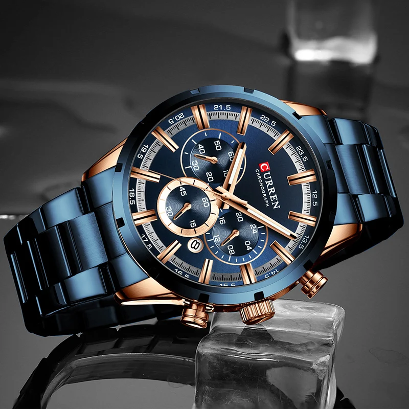 Men Watch Top Brand Luxury Sports Quartz Mens Watches Full Steel Waterproof Chronograph Wristwatch Men Relogio Masculino
Men Watch Top Brand Luxury Sports Quartz Mens Watches Full Steel Waterproof Chronograph Wristwatch Men Relogio Masculino