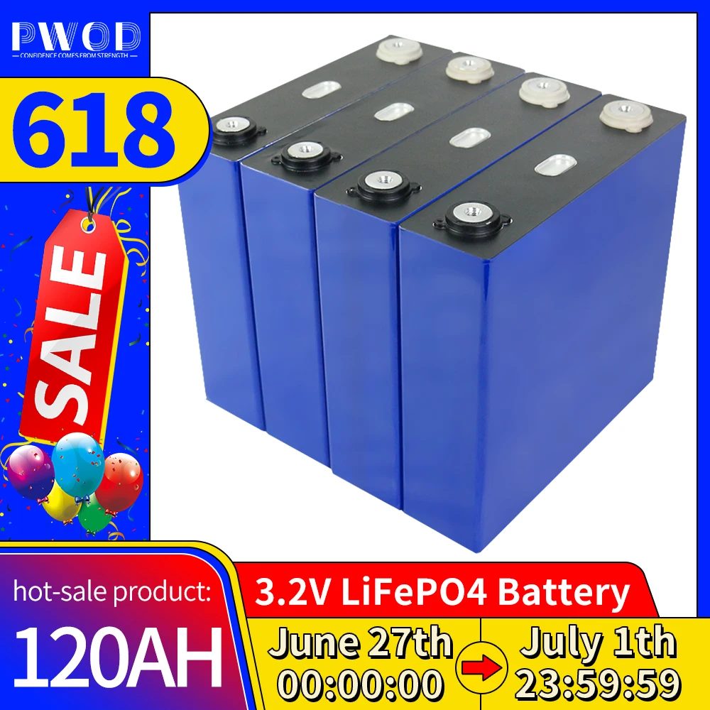 3.2V 120AH Lifepo4 Cell Rechargeable Grade A Lithium iron phosphate Battery Pack For RV Campers EV Boats Yacht Golf Carts Forkl
3.2V 120AH Lifepo4 Cell Rechargeable Grade A Lithium iron phosphate Battery Pack For RV Campers EV Boats Yacht Golf Carts Forkl