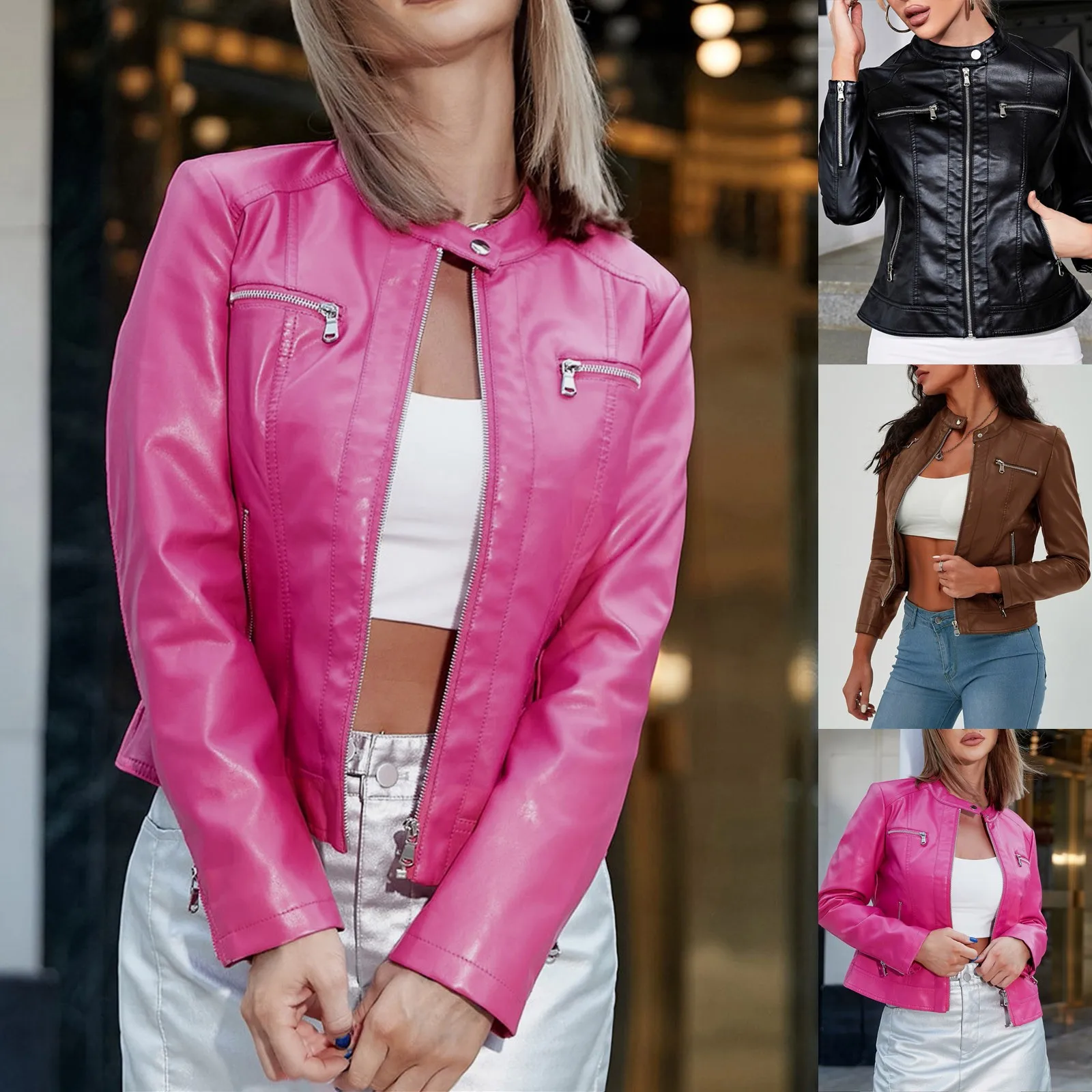 Women's Jacket Casual Coat Zip Up Outerwear Windbreaker Black Windproof Windbreaker Long Sleeve Jacket пальто пиджак женское
Women's Jacket Casual Coat Zip Up Outerwear Windbreaker Black Windproof Windbreaker Long Sleeve Jacket пальто пиджак женское