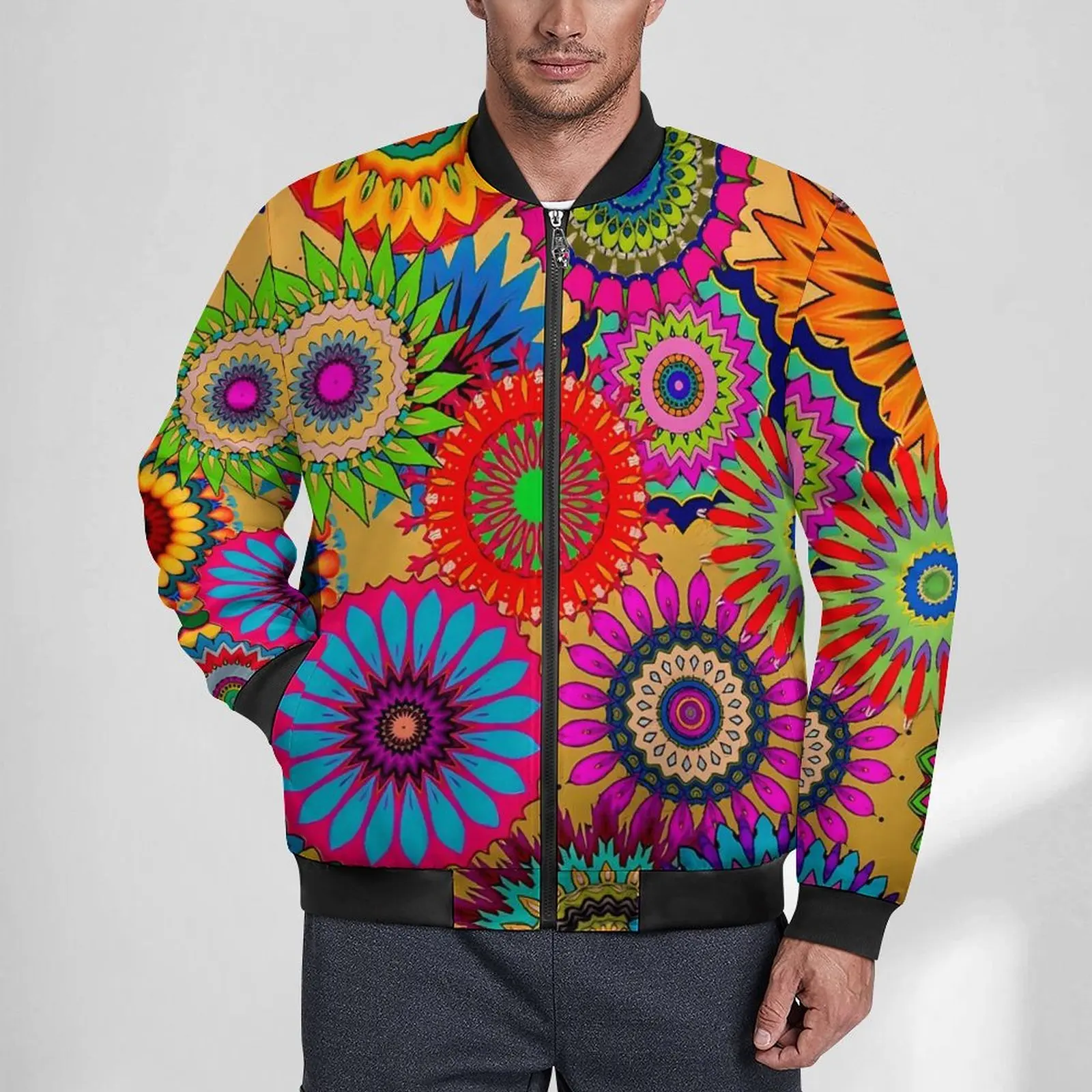 Colorful Bohemian Style Casual Jackets Abstract Floral Hooded Windbreakers Coats Autumn Street Style Classic Jacket Plus Size
Colorful Bohemian Style Casual Jackets Abstract Floral Hooded Windbreakers Coats Autumn Street Style Classic Jacket Plus Size