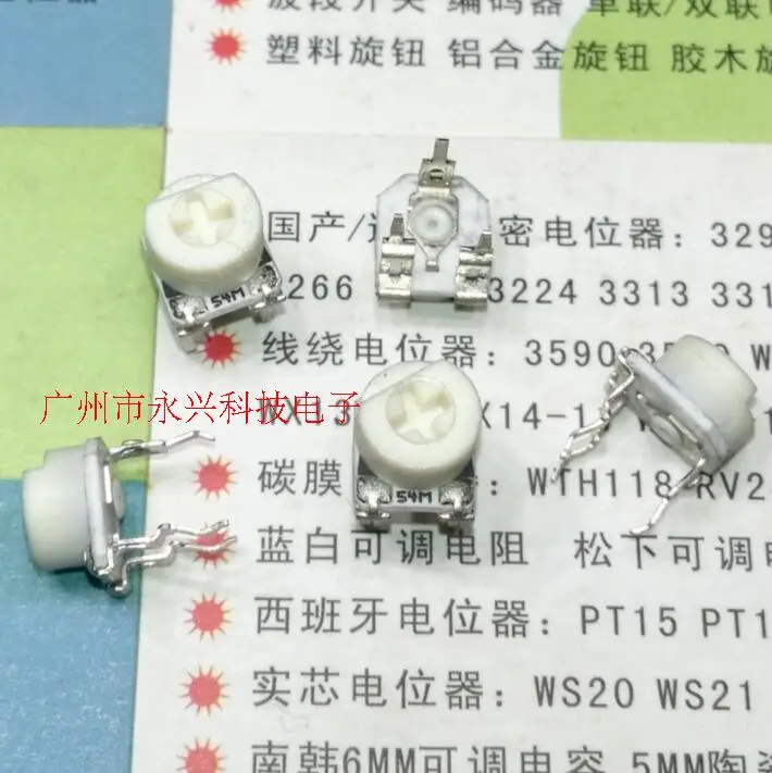 10PCS Ceramic Adjustable Resistance Glass Glaze Potentiometer 065 Horizontal 50K (54) 6MM Fine Adjustment 3Pin
10PCS Ceramic Adjustable Resistance Glass Glaze Potentiometer 065 Horizontal 50K (54) 6MM Fine Adjustment 3Pin