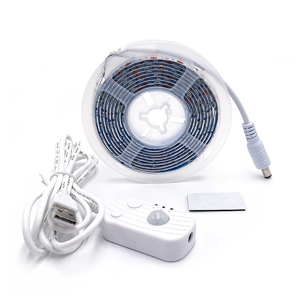 Strip Lights Infrared Motion Sensor LED Ribbon Lamp Festival DIY Wall Backlight 180° Background Lighting White Light 1M
Strip Lights Infrared Motion Sensor LED Ribbon Lamp Festival DIY Wall Backlight 180° Background Lighting White Light 1M