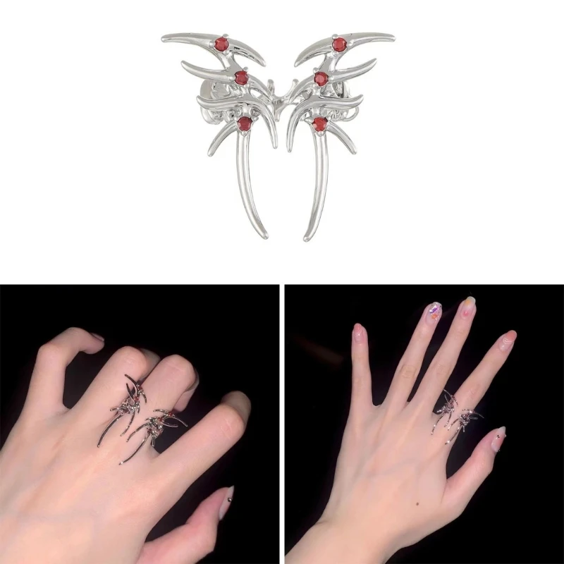 Dark Cool Ring Girl Opening Ring For Women Red Zircon Metal Knuckle-Index-Finger Ring Party Jewelry Gift 2023 Dropship
Dark Cool Ring Girl Opening Ring For Women Red Zircon Metal Knuckle-Index-Finger Ring Party Jewelry Gift 2023 Dropship