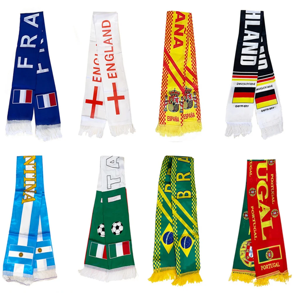 2022 Qatar 32 National Team Scarf Flag Pattern Football Fans Banner Soccer Match Streamer Scarf
2022 Qatar 32 National Team Scarf Flag Pattern Football Fans Banner Soccer Match Streamer Scarf