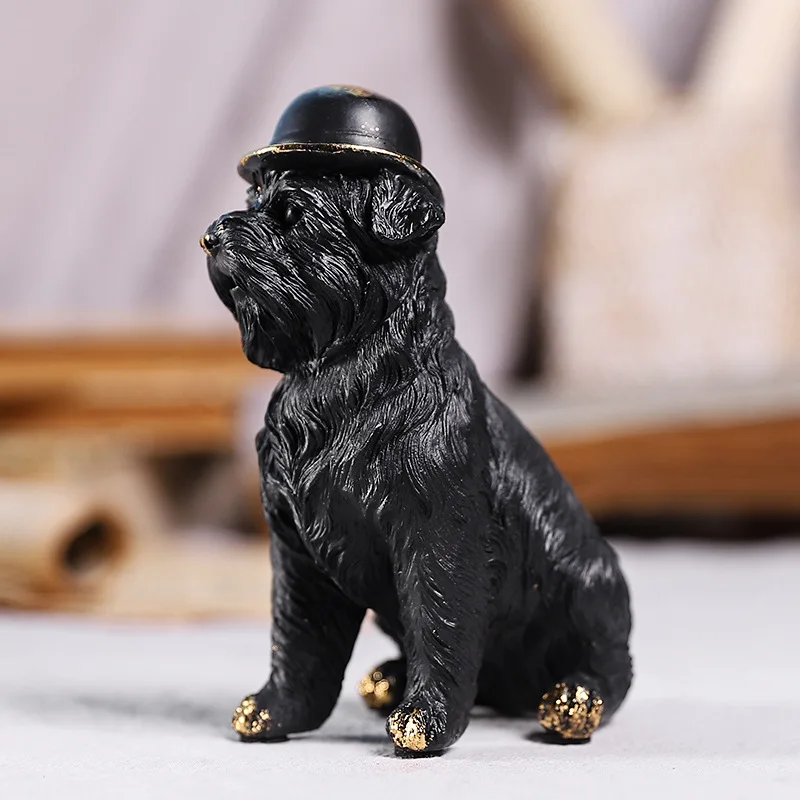 Animal cute dog wearing jazz hat cool and handsome creative decoration living room porch TV cabinet resin
Animal cute dog wearing jazz hat cool and handsome creative decoration living room porch TV cabinet resin