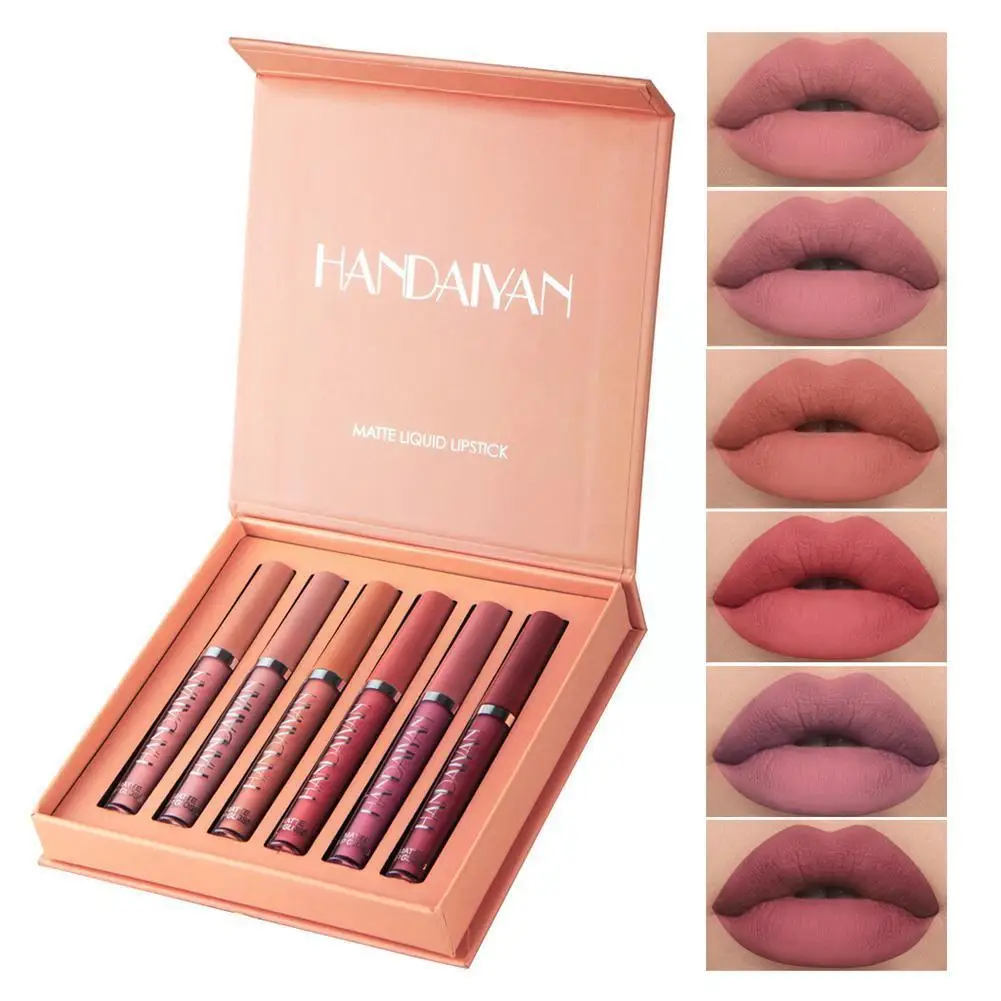 6PCS Lipstick Set Velvet Matte Long Lasting Waterproof Beauty Gloss Set Cosmetics Liquid Women Fashion Matte Lip Tools Lips M0J1
6PCS Lipstick Set Velvet Matte Long Lasting Waterproof Beauty Gloss Set Cosmetics Liquid Women Fashion Matte Lip Tools Lips M0J1