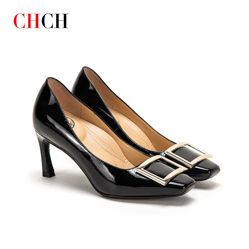 CHCH 6.5cm Women's Pumps Fashion Dress Cowhide High Heels Shaping Correction Party Stilettos Ladies Pointed Toe High Heels
CHCH 6.5cm Women's Pumps Fashion Dress Cowhide High Heels Shaping Correction Party Stilettos Ladies Pointed Toe High Heels