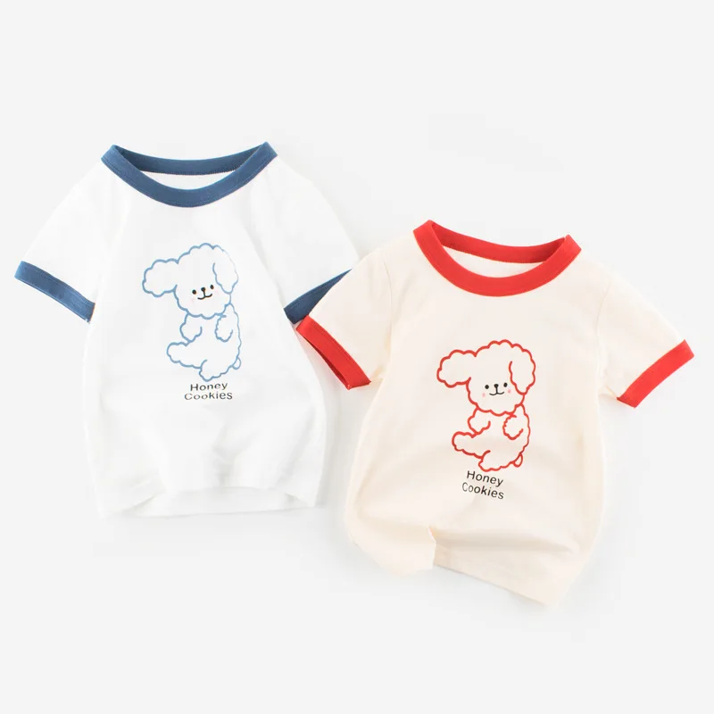 Summer Children's Cartoon T-Shirt Girls Boys Short-Sleeved Top Baby Print Loose Casual Sports Cotton Comfortable Clothing 2022
Summer Children's Cartoon T-Shirt Girls Boys Short-Sleeved Top Baby Print Loose Casual Sports Cotton Comfortable Clothing 2022