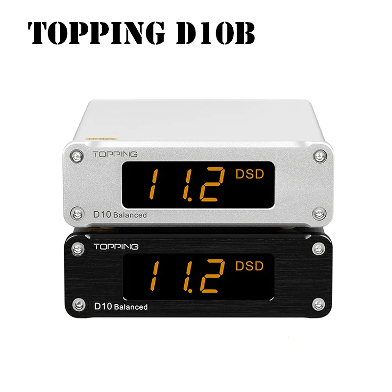 TOPPING D10 сбалансированный декодер ES9038Q2M USB DAC 384 кГц DSD256 аналоговый/цифровой выход Hi-Res аудио
TOPPING D10 сбалансированный декодер ES9038Q2M USB DAC 384 кГц DSD256 аналоговый/цифровой выход Hi-Res аудио