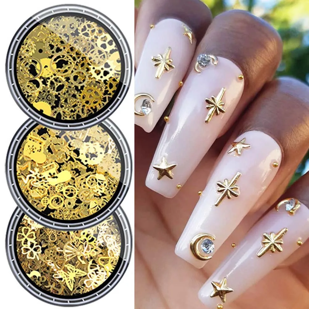 New Star and Moon Jewelry Rivets Mixed Set 3D Nail Art Jewelry Metal Studs Nail Pendant Mixed Box Decorations
New Star and Moon Jewelry Rivets Mixed Set 3D Nail Art Jewelry Metal Studs Nail Pendant Mixed Box Decorations