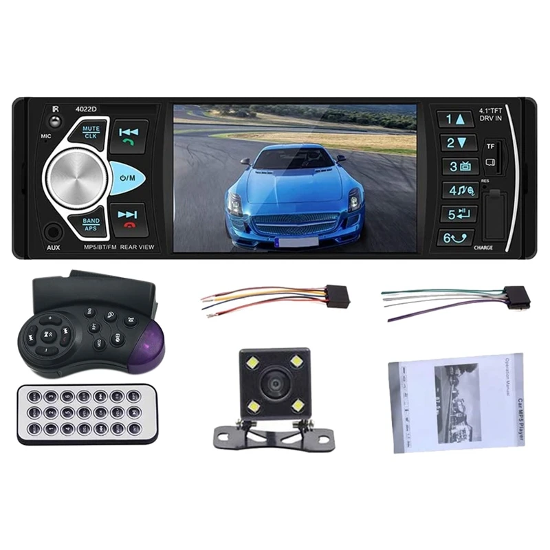 Single Din Autoradio 4.1 Inch Car Radio Audio Stereo USB AUX FM Audio Player Radio Station
Single Din Autoradio 4.1 Inch Car Radio Audio Stereo USB AUX FM Audio Player Radio Station