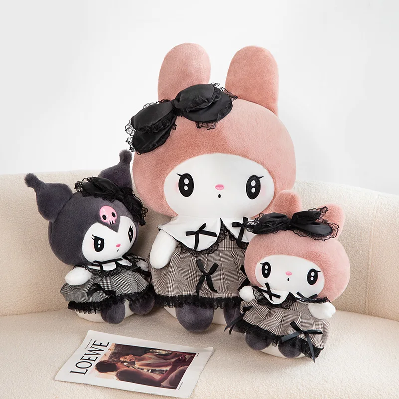 Мягкая игрушка Kuromi в стиле Лолиты My Melody плюшевая кукла кавайная огромная подушка