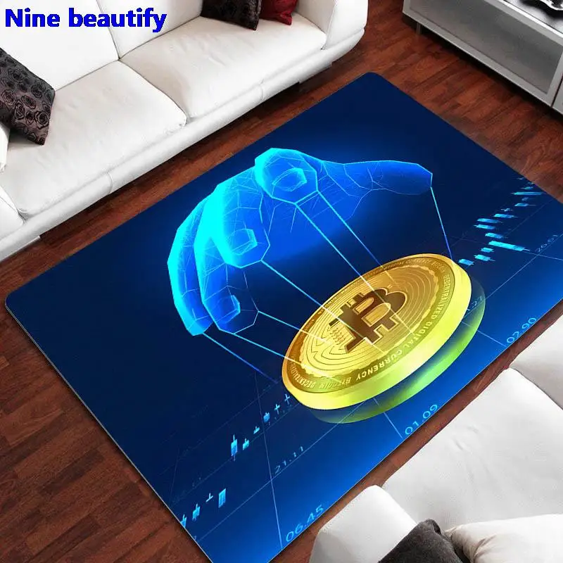 Bitcoin Printed Carpet Kids Play Carpet Living Room Bedroom Beautiful 3D Carpet Anti-Slip Door Mat Photography Props Carpet
Bitcoin Printed Carpet Kids Play Carpet Living Room Bedroom Beautiful 3D Carpet Anti-Slip Door Mat Photography Props Carpet