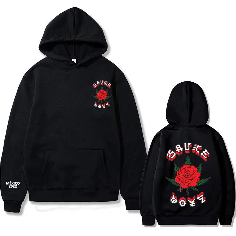 USA Rapper Eladio Carrion Print Hoodie Rose Flower Graphics Hoodies Men Women Sauce Boyz Music Album Sweatshirt Mens Streetwear
USA Rapper Eladio Carrion Print Hoodie Rose Flower Graphics Hoodies Men Women Sauce Boyz Music Album Sweatshirt Mens Streetwear
