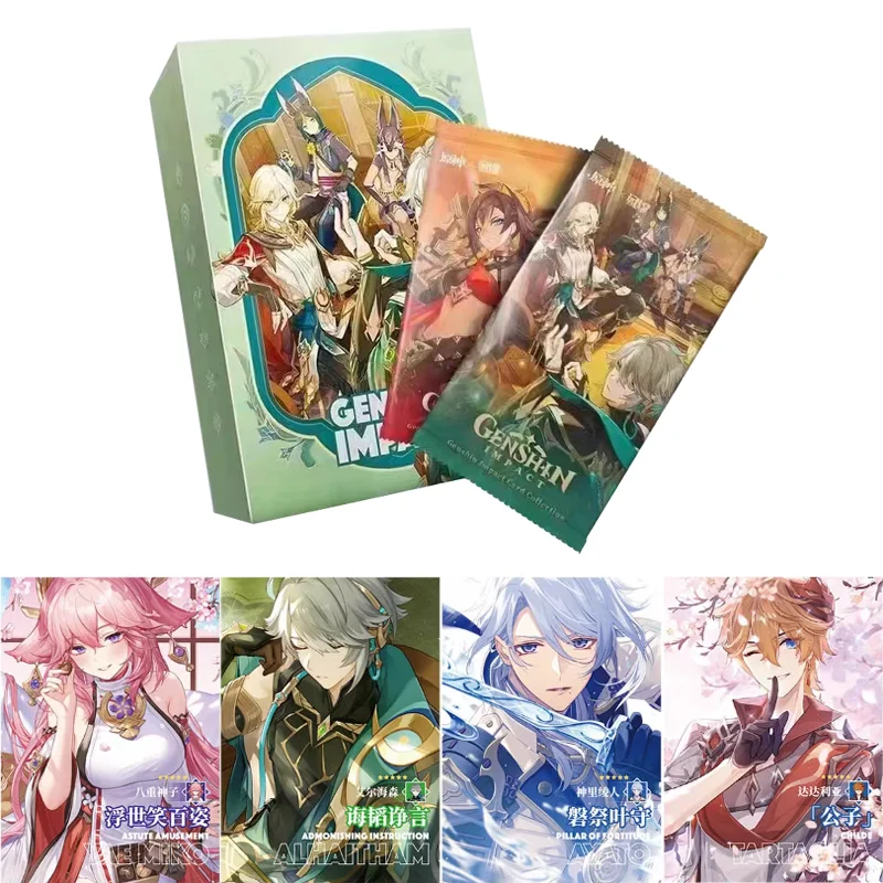 Genshin Impact Card Board Game Metal Card Classic Anime Collection Booster Box Set Toy Birthday Gift for Boys and Girls
Genshin Impact Card Board Game Metal Card Classic Anime Collection Booster Box Set Toy Birthday Gift for Boys and Girls