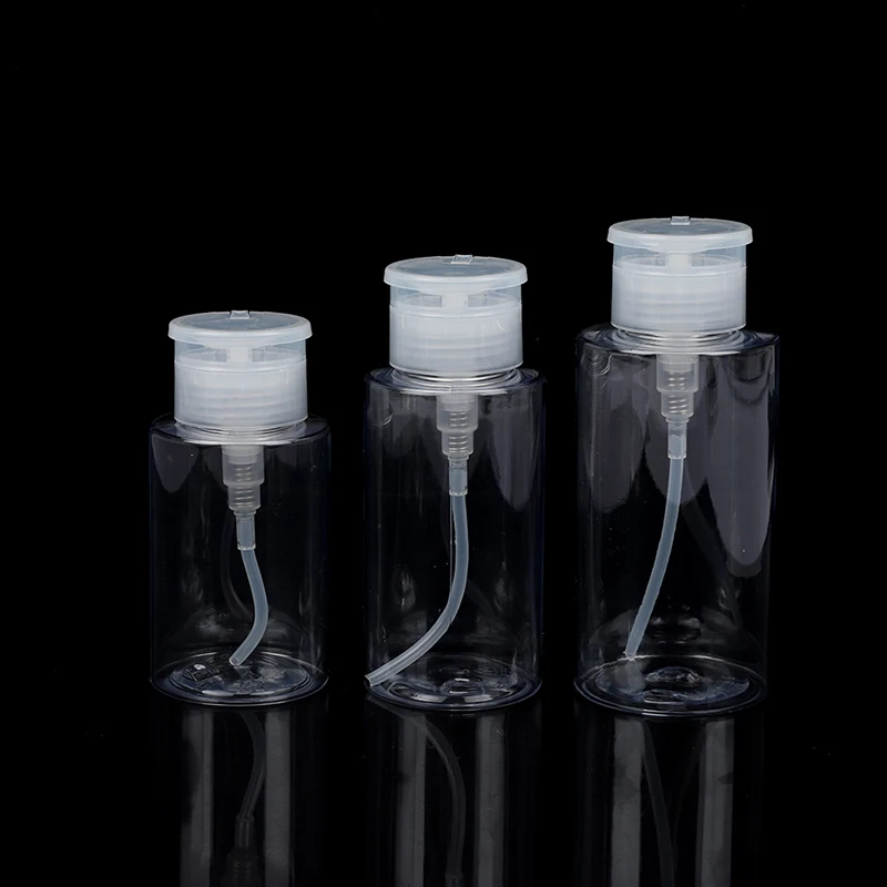 150/200/300ML Reusable Empty Plastic Nail Art Polish Remover Alcohol Liquid Press Pumping Dispenser Bottle Cleaner Portable Tool
150/200/300ML Reusable Empty Plastic Nail Art Polish Remover Alcohol Liquid Press Pumping Dispenser Bottle Cleaner Portable Tool