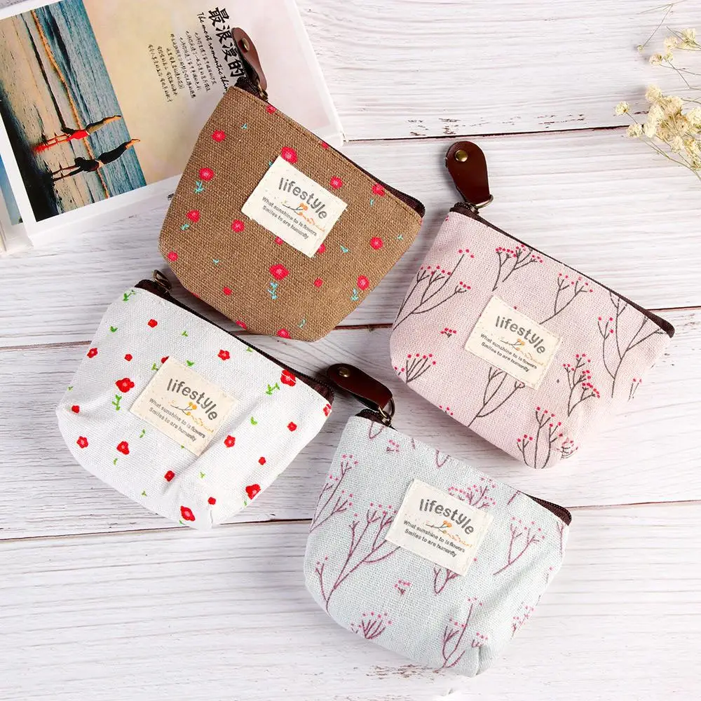 Fashion Card Holder Korean Style Change pouch Floral Print Coin Purses Flower Canvas Zipper
Fashion Card Holder Korean Style Change pouch Floral Print Coin Purses Flower Canvas Zipper
