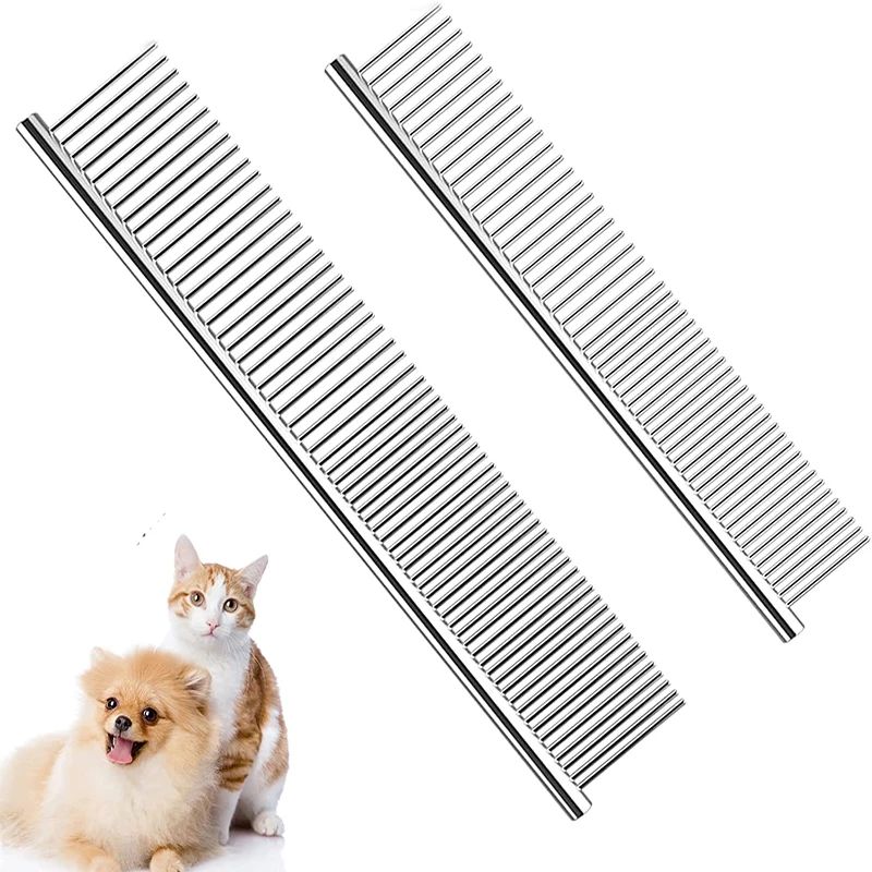 Pet Dematting Comb - Stainless Steel Pet Grooming Comb for Dogs and Cats Gently Removes Loose Undercoat for Shaggy Dogs
Pet Dematting Comb - Stainless Steel Pet Grooming Comb for Dogs and Cats Gently Removes Loose Undercoat for Shaggy Dogs