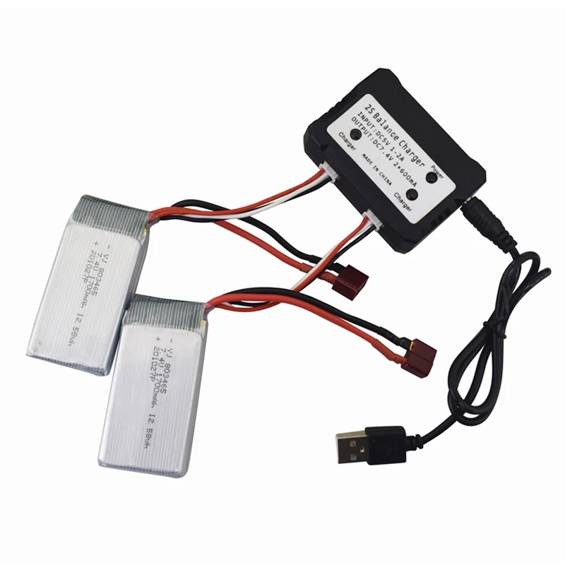 2PCS 7.4V 1700Mah Lipo Battery + 2 In 1 Charger For 9200 9200E 9205E 9202E 9203E 9204E 9206E 1:10 RC Off-Road Vehicle
2PCS 7.4V 1700Mah Lipo Battery + 2 In 1 Charger For 9200 9200E 9205E 9202E 9203E 9204E 9206E 1:10 RC Off-Road Vehicle