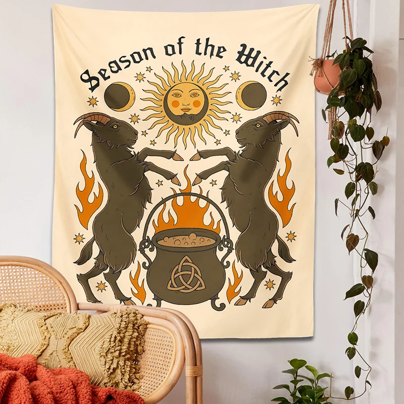 Witchcraft Divination tarot Tapestry Wall Hanging sun moon psychedelic Background Cloth Boho Hippie Tapiz Dormitory Home Decor
Witchcraft Divination tarot Tapestry Wall Hanging sun moon psychedelic Background Cloth Boho Hippie Tapiz Dormitory Home Decor