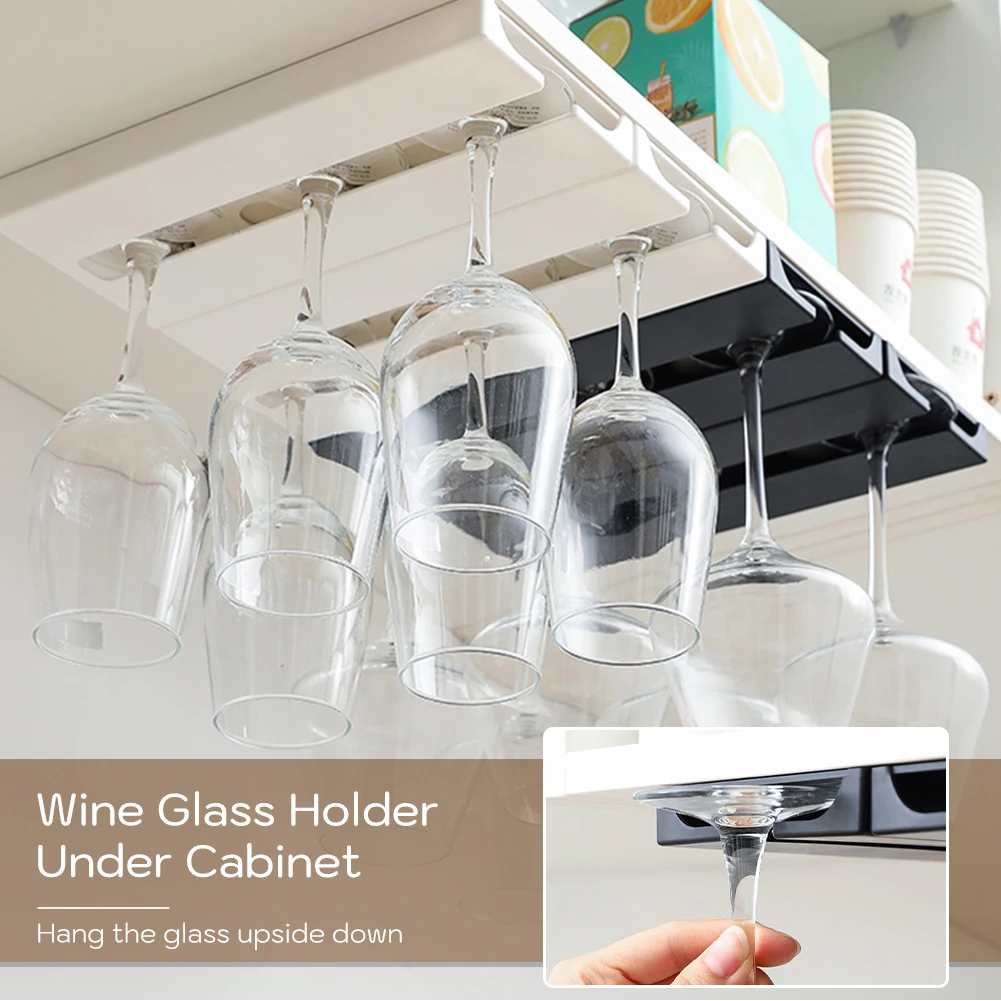 1PCS Kitchen Wall Mount Wine Glasses Holder Hanging Glass Cup Rack Punch-free Cupboard Organizer Home Kitchen Cup Storage Racks
1PCS Kitchen Wall Mount Wine Glasses Holder Hanging Glass Cup Rack Punch-free Cupboard Organizer Home Kitchen Cup Storage Racks