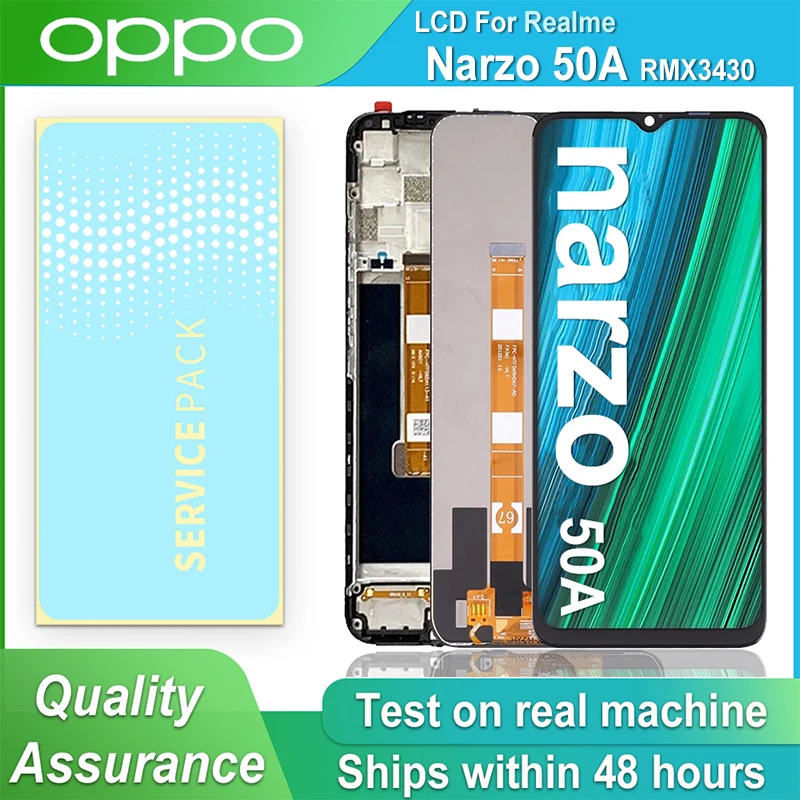 6.5" Original LCD Display For Realme Narzo 50a LCD Display Touch Screen Digitizer Assembly For Realme Narzo 50A RMX3430 Display
6.5" Original LCD Display For Realme Narzo 50a LCD Display Touch Screen Digitizer Assembly For Realme Narzo 50A RMX3430 Display
