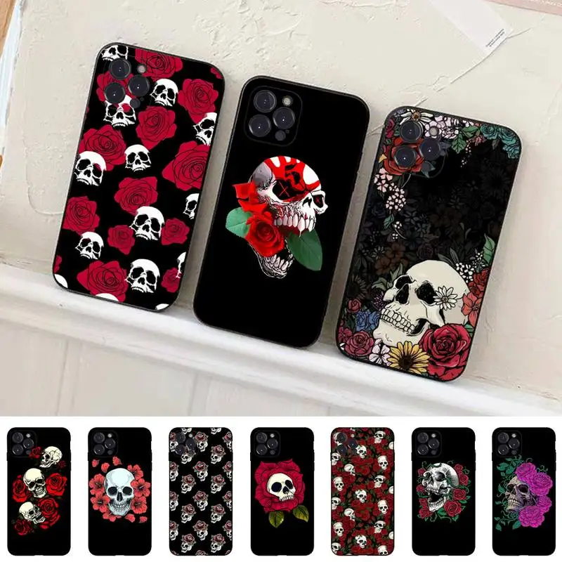 Skeleton Skull Flowers Phone Case For iPhone 14 11 12 13 Mini Pro Max 8 7 6 6S Plus X SE 2020 XR XS Funda Case
Skeleton Skull Flowers Phone Case For iPhone 14 11 12 13 Mini Pro Max 8 7 6 6S Plus X SE 2020 XR XS Funda Case