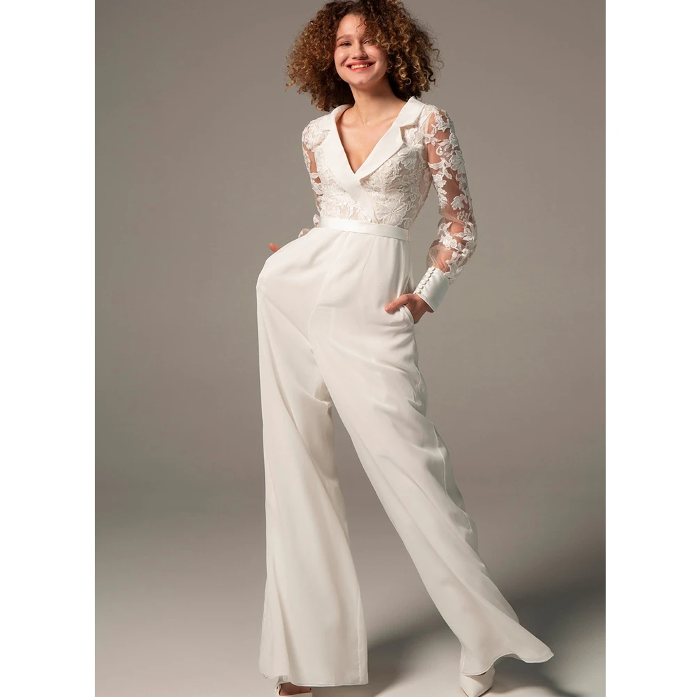 Wepbel V-neck Belted Wide-Leg Pants Banquet Jumpsuit Casual Pants Party Jumpsuits Women Long Sleeve Solid High Waist Rompers
Wepbel V-neck Belted Wide-Leg Pants Banquet Jumpsuit Casual Pants Party Jumpsuits Women Long Sleeve Solid High Waist Rompers