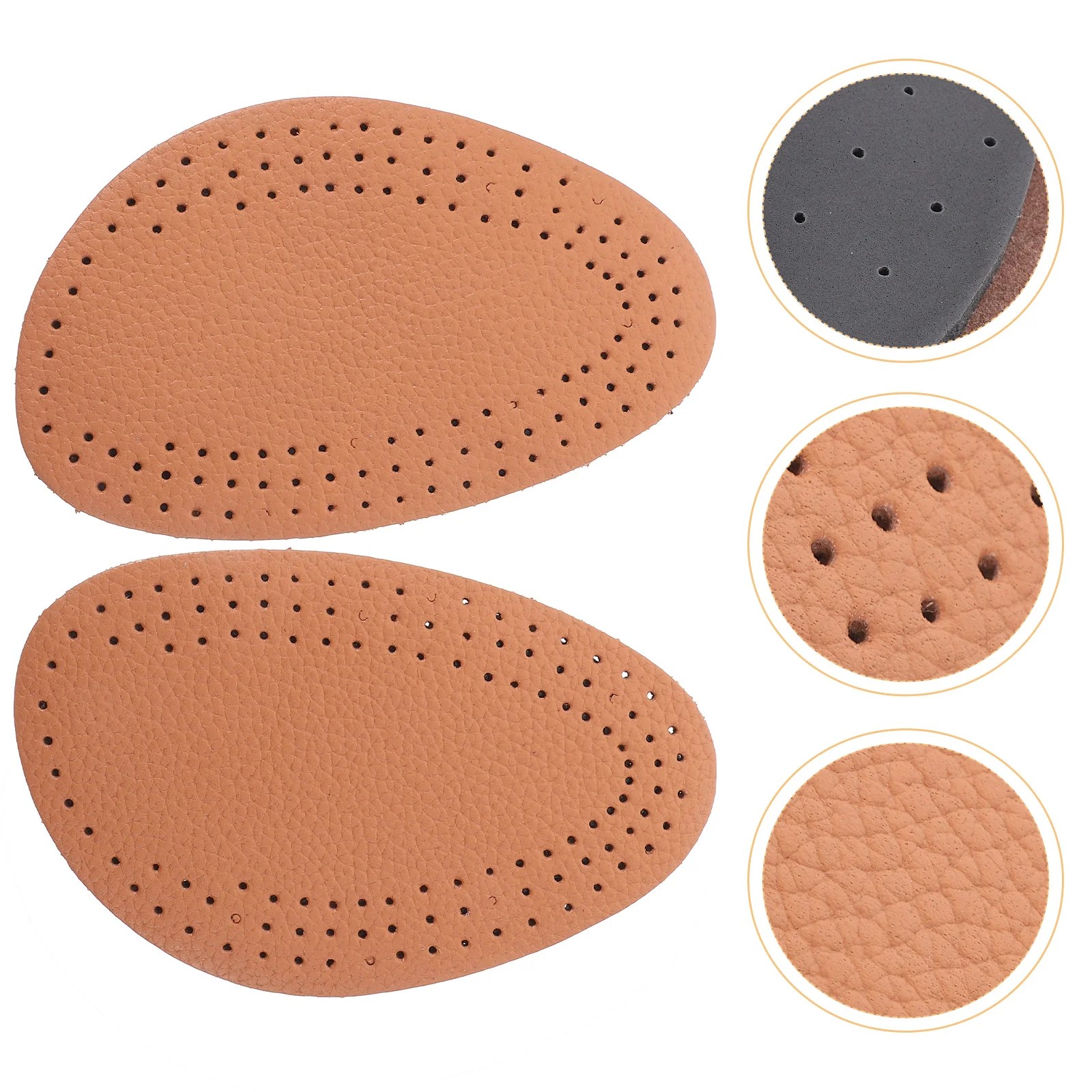 

Ball Foot Cushions Heels Forefoot Women Insoles Half Size Pad & Latex Miss Gold Shoes