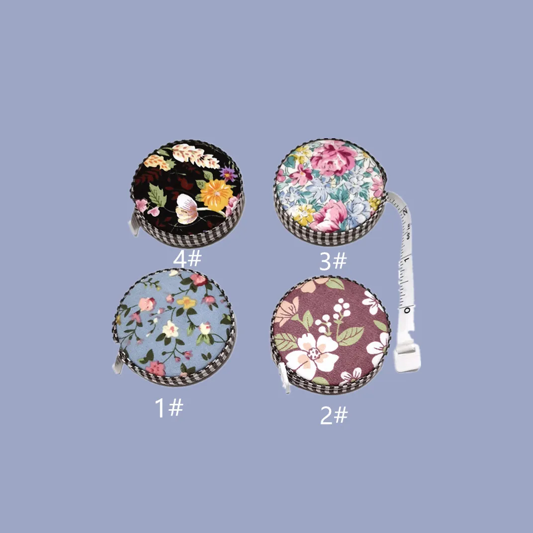 150cm Mini Flower Print Portable Ruler Retractable Tape Measure Fabric Covered Tailor Ruler Sewing Tools Measure Accessories
150cm Mini Flower Print Portable Ruler Retractable Tape Measure Fabric Covered Tailor Ruler Sewing Tools Measure Accessories