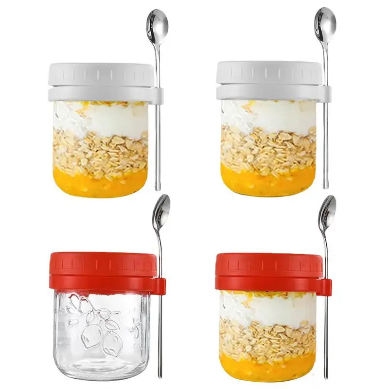 2Pcs Overnight Oatmeal Jars 13.5oz Large Capacity Porridge Prep Cup Airtight Oatmeal Containers Glass With Lid And Spoon
2Pcs Overnight Oatmeal Jars 13.5oz Large Capacity Porridge Prep Cup Airtight Oatmeal Containers Glass With Lid And Spoon
