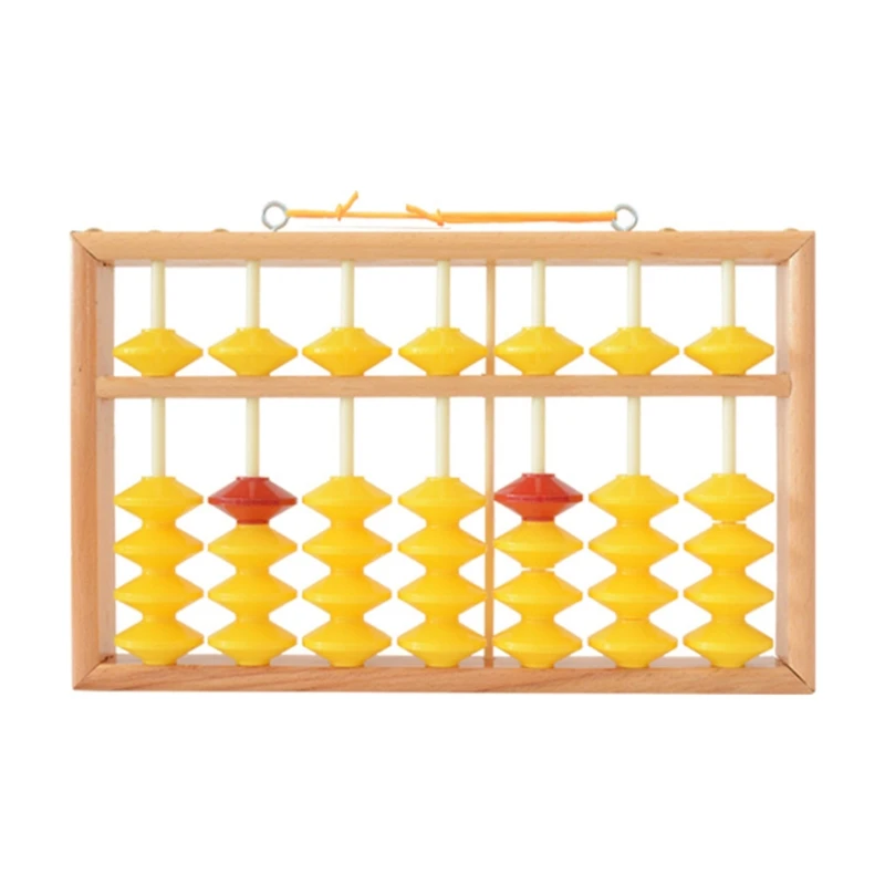 Compact 7 Column Wooden Abacus Portable 5 Digits Abacus Students Math Learning Tool for Kid Teen Teacher School Office
Compact 7 Column Wooden Abacus Portable 5 Digits Abacus Students Math Learning Tool for Kid Teen Teacher School Office