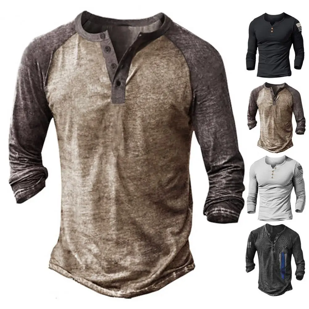 Vintage O Neck Long Sleeve Men Top Breathable Quick Dry Summer T-shirt Casual Round Necks Men T-shirt Men's Clothing For Street
Vintage O Neck Long Sleeve Men Top Breathable Quick Dry Summer T-shirt Casual Round Necks Men T-shirt Men's Clothing For Street