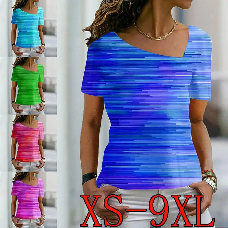 2022 Women Summer Sexy Printed Short Sleeve Tops New Casual Fashion Short Sleeve T Shirts XS-9XL
2022 Women Summer Sexy Printed Short Sleeve Tops New Casual Fashion Short Sleeve T Shirts XS-9XL