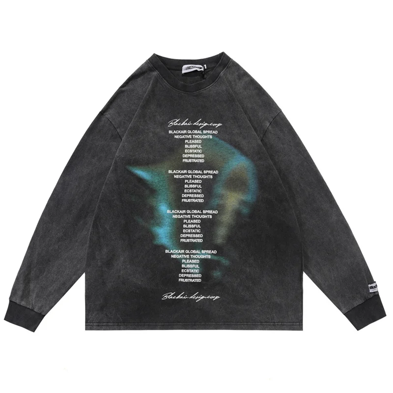 2022 Mens T Shirt Hip Hop Gothic Streetwear Letter Abstract Printed Oversized Long Sleeve T-shirts Vintage Washed Tops Tees
2022 Mens T Shirt Hip Hop Gothic Streetwear Letter Abstract Printed Oversized Long Sleeve T-shirts Vintage Washed Tops Tees