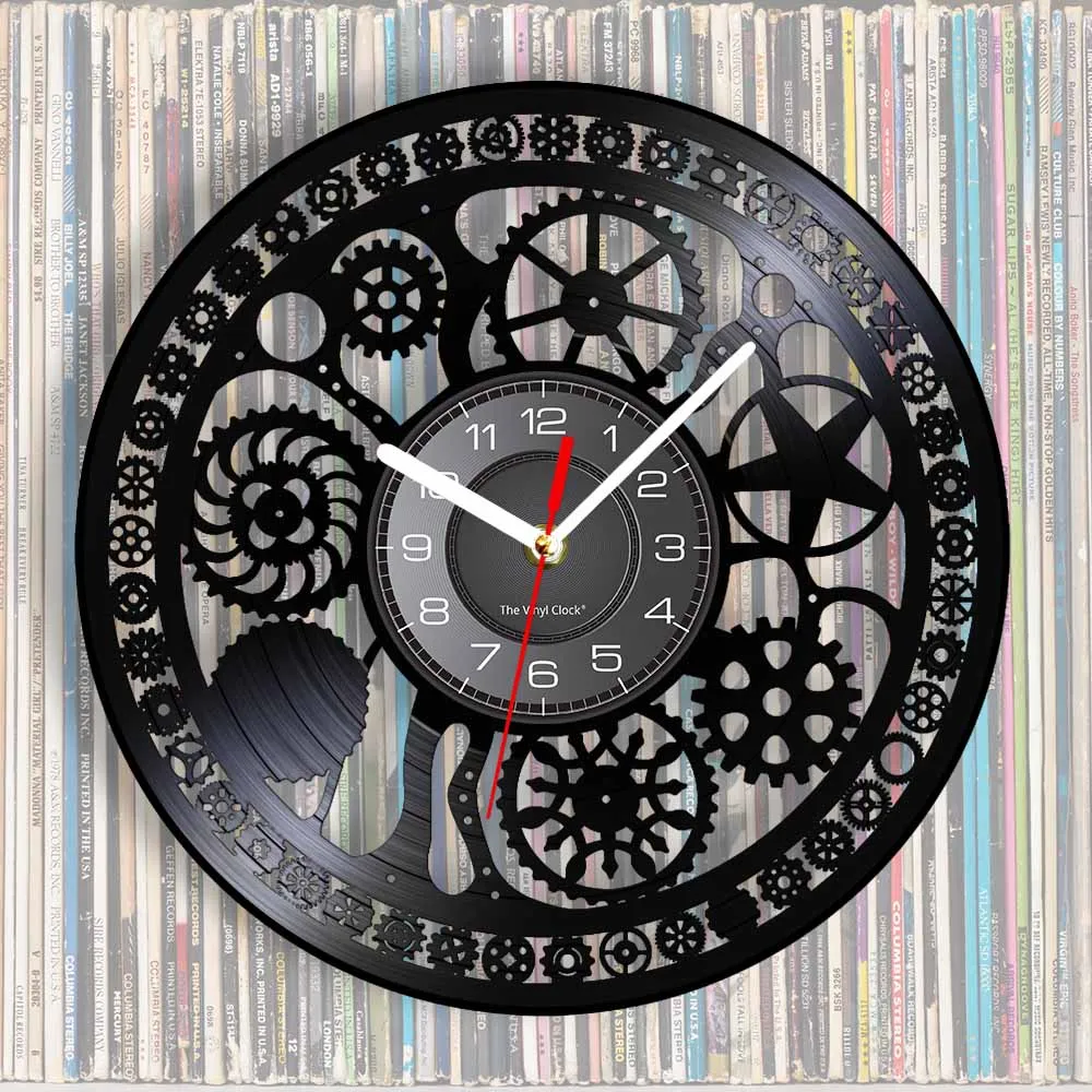 Gear Style Vinyl Record Wall Clock Modern Design Play Room 3D Hanging Clock Wall Watch Art Home Decor Gifts for Children Horloge
Gear Style Vinyl Record Wall Clock Modern Design Play Room 3D Hanging Clock Wall Watch Art Home Decor Gifts for Children Horloge