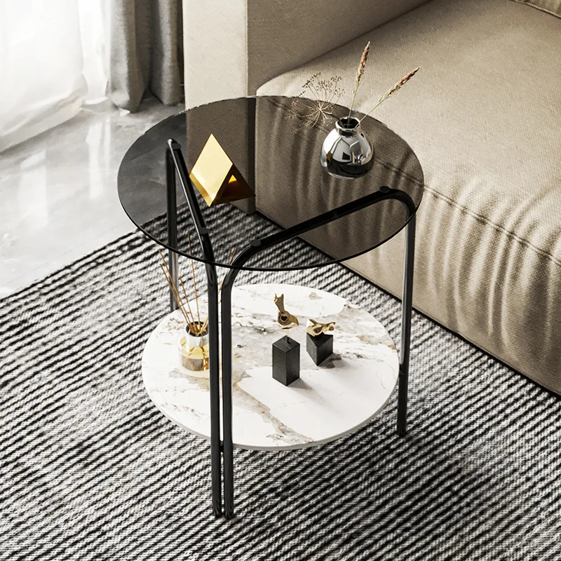 Light luxury living room sofa side cabinet small coffee table glass corner table modern minimalist home small side cabinet
Light luxury living room sofa side cabinet small coffee table glass corner table modern minimalist home small side cabinet