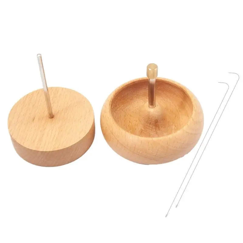 

Wooden Bead Spinner Quickly Beading Bowl Loader Kit DIY Jewelry Making Bead Devices Set For Craft Seed Beading Supplies