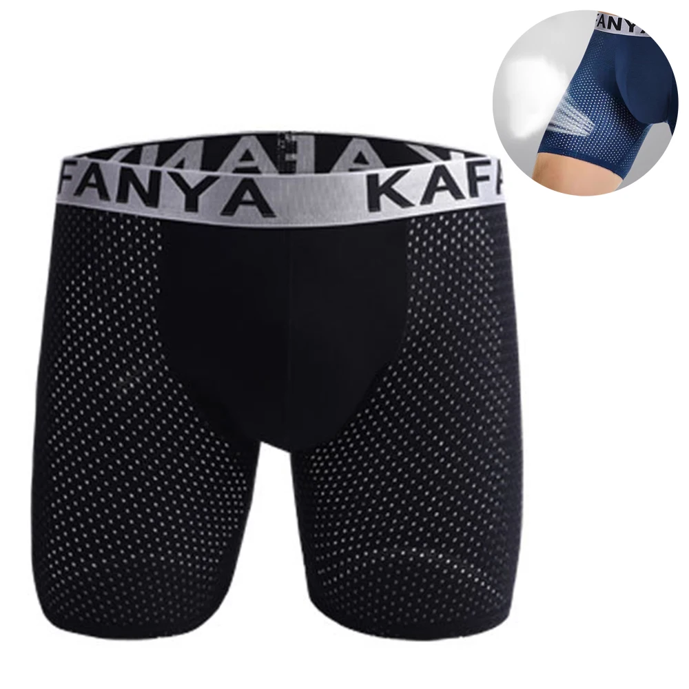 Men Mesh Boxers Ice Silk Underwear Bulge Pouch Shorts Breathable Boxer Briefs Panties Sports Knickers Slip Homme Lingerie
Men Mesh Boxers Ice Silk Underwear Bulge Pouch Shorts Breathable Boxer Briefs Panties Sports Knickers Slip Homme Lingerie
