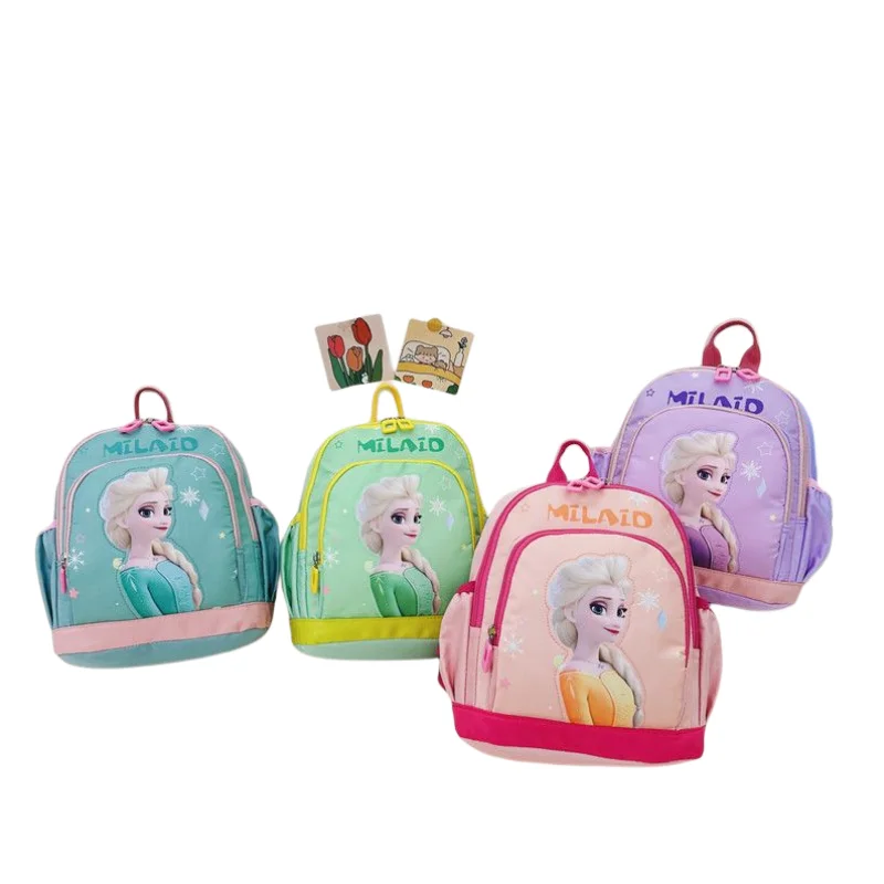 

Персонализированная школьная сумка с героями мультфильмов, милый рюкзак принцессы Эльзы из мультфильма «Холодное сердце» для детского сада, подарок на день рождения