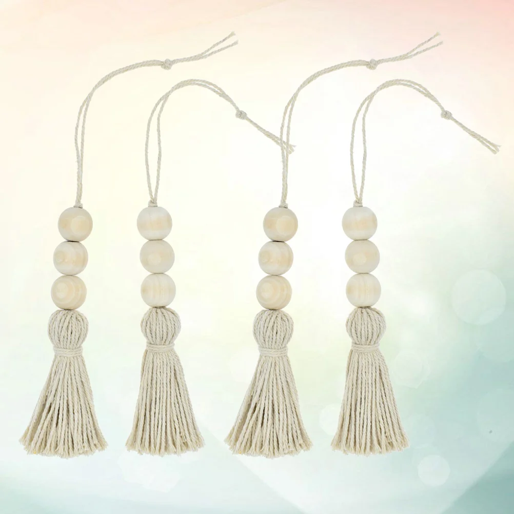 6pcs Natural Wood Bead Garland with Tassels Farmhouse Beads Prayer Beads Wall Hanging Decor for Home Door
6pcs Natural Wood Bead Garland with Tassels Farmhouse Beads Prayer Beads Wall Hanging Decor for Home Door