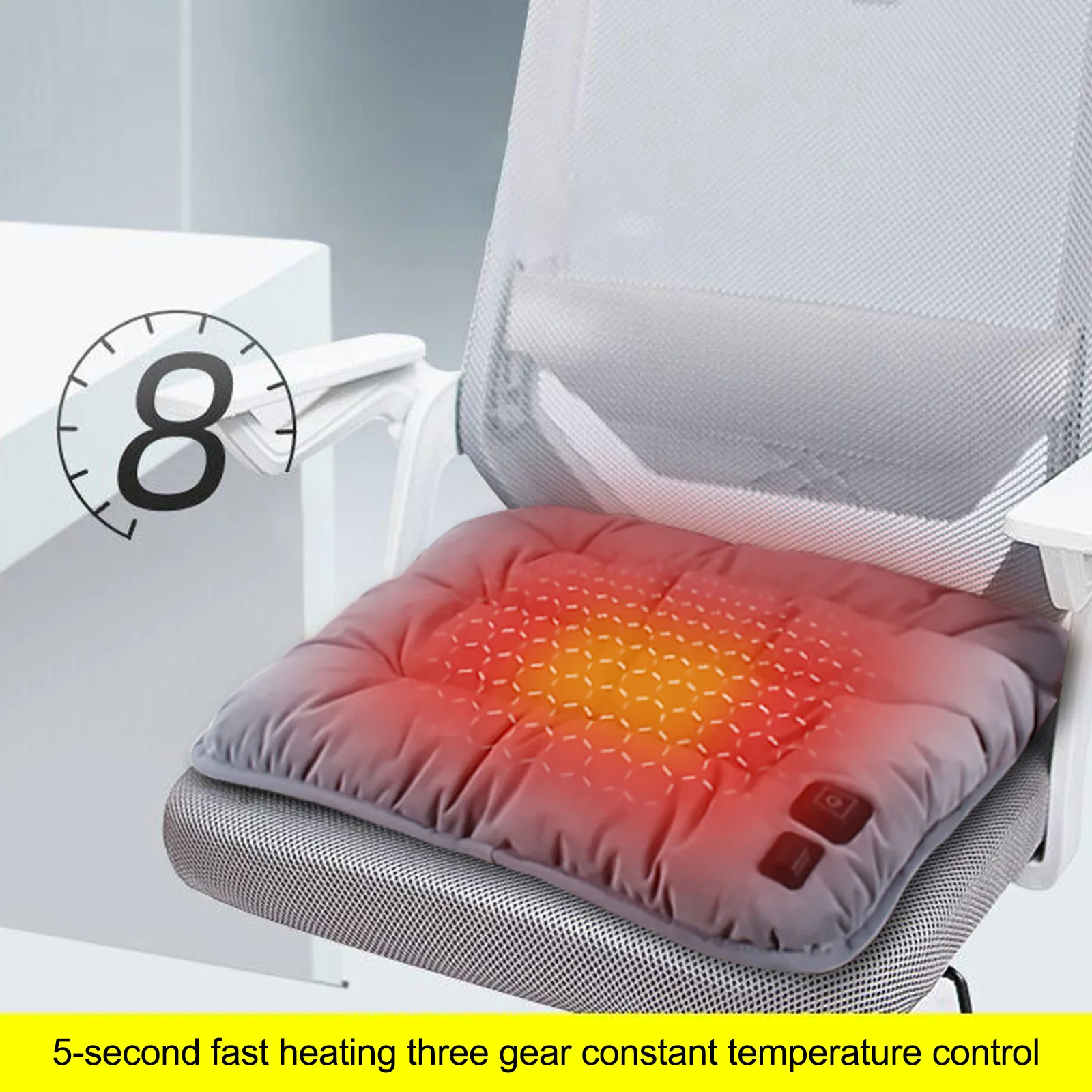 Electric Heating Cushion Pad Car Office Chair Heated Seat Winter Warmer 3 Gears Adjustable Fast-heating Pads
Electric Heating Cushion Pad Car Office Chair Heated Seat Winter Warmer 3 Gears Adjustable Fast-heating Pads
