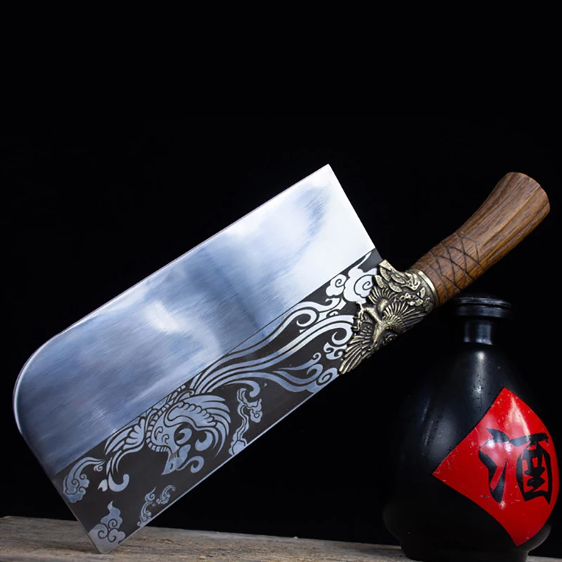 9 Inch Chop Knife Copper Decor Sharp Butcher Fixed Blade Handmade Hatchet Longquan Kitchen Knife Meat Poultry Tools China Messer
9 Inch Chop Knife Copper Decor Sharp Butcher Fixed Blade Handmade Hatchet Longquan Kitchen Knife Meat Poultry Tools China Messer