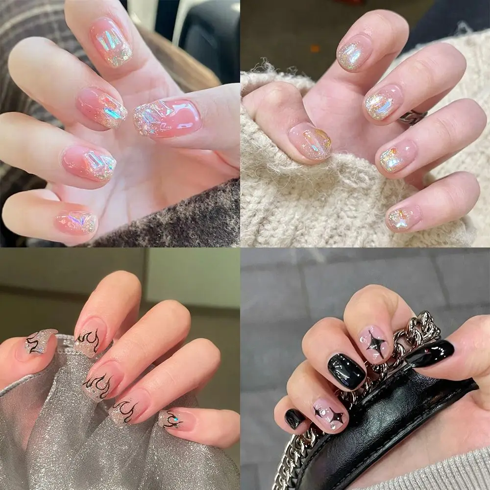 Glitter Sequins Detachable Manicure Tool Full Cover Short Round/Square Head False Nails Fake Nails Nail Tips Wearable
Glitter Sequins Detachable Manicure Tool Full Cover Short Round/Square Head False Nails Fake Nails Nail Tips Wearable